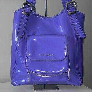 Ted Baker Glossy Purple Shoulder Bag